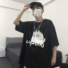 Harajuku Streetwear Womens Hip Hop T-shirt Naruto Gaara