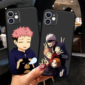 Hot Jujutsu Kaisen silicone Phone Case For iPhone 11 12 Pro Max 8 7 6 6S Plus XR X XS Max 5S SE Cover V1