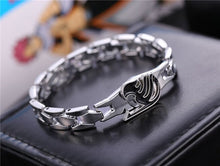 Fairy Tail Bracelet For Men Silver Metal Alloy Rotation Bracelets