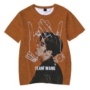 Jackson Wang - Unisex Soft Casual Korean Short Sleeve Print T Shirts