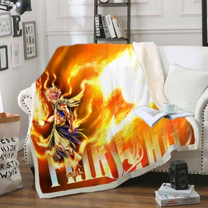 Fairy Tail - Printed Anime Ultra-Soft Sherpa Blanket Bedding