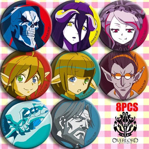 Japan Anime Overlord Ainz Ooal Gown Albedo Cosplay Party Badges