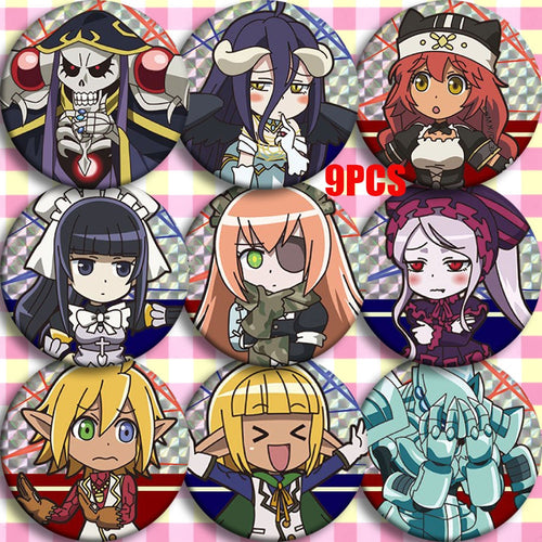 Japan Anime Overlord Ainz Ooal Gown Albedo Cosplay Party Badges