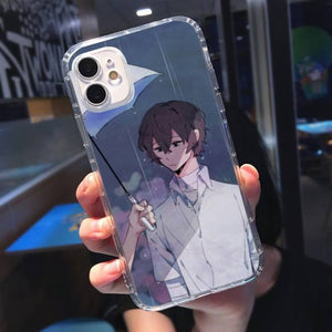 bungou stray dogs Phone Case Transparent soft For iphone 5 5s 5c se 6 6s 7 8 11 12 plus mini x xs xr pro max V2