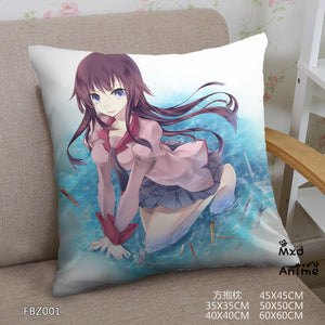 Bakemonogatari New Home Textile Two sided Square Throw Pillow Cover Cases - Kawainess