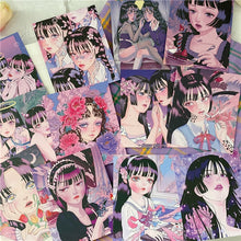 Japanese Anime Cute Girl Waterproof Double Sided Poster Card Wall Sticker Kawaii