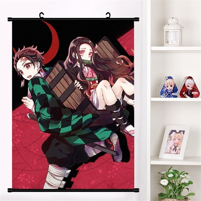 Anime Poster Anime Kamado Tanjirou Wall Scroll 20x30cm