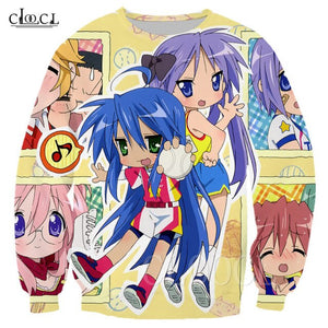 Lucky Star -Japanese Soft Anime Hoodie Sweatshirt