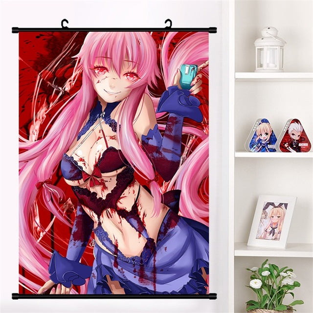 Mirai Nikki Anime Fabric Wall Scroll Poster (16 X 21) Inches