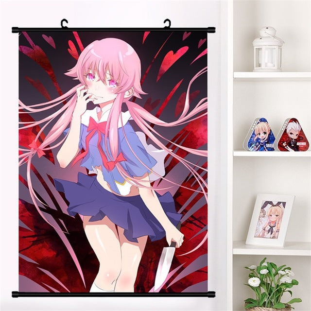  SDFGH Gasai Yuno Anime The Future Diary Mirai Nikki Canvas Art  Poster and Wall Art Picture Print Modern Family Bedroom Decor Posters Gifts  24x36inch(60x90cm): Posters & Prints