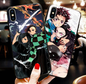 Kimetsu no Yaiba Demon Slayer phone case For iphone 6/6s, 6Plus/6SPlus, 7 / 8 , 7Plus/8Plus, X , XS , XR , XSMax