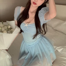 Mini Sexy Fairy Dress in Baby Blue