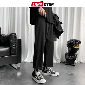 Black Korean Harem Pants 2020 Japanese Streetwear Joggers Men Pants