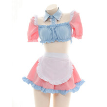 Pink & Blue Maid Lingerie Style Outfit