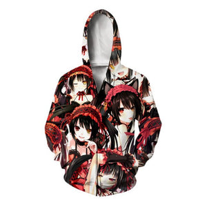 Date A Live Anime Hoodie Cool Classic Student Pullover Long Sleeve