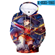 Megumin Konosuba - Unisex Oversized Soft Anime Print Hoodie Sweatshirt Pullover