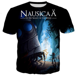 Nausicaa of the Valley of the Wind - Unisex Soft Casual Anime Short Sleeve Print T Shirts