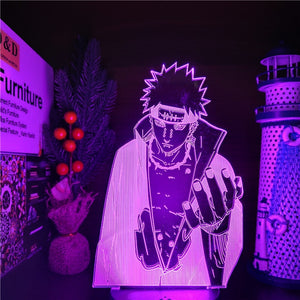 Naruto Pain Akatsuki 3D LED Colors Changing Nightlights Anime Lamp