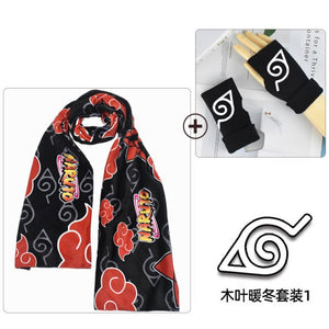 Naruto Two-piece scarf & gloves
