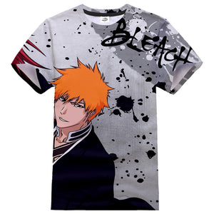 Bleach - Unisex Soft Casual Anime Short Sleeve Print T Shirts