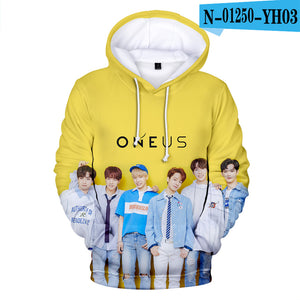 KPOP ONEUS - Unisex Oversized Soft Print Hoodie Sweatshirt Pullover