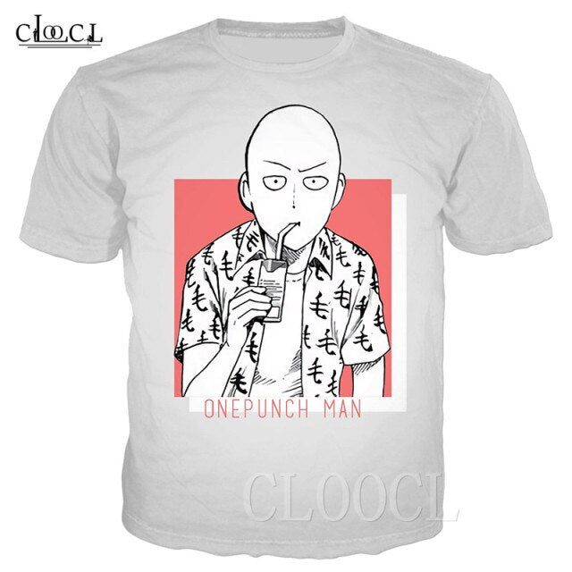 One Punch Man -Japanese Soft Crewneck Anime Tshirt