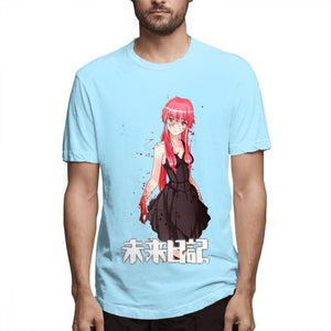 Popular Anime Future Diary Mirai Nikki Gasai Yuno T Shirt