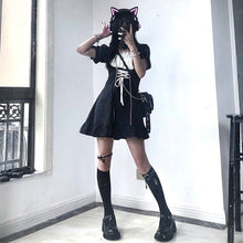 Goth Maid Dress Kawaii Gothic Milkmaid Lolita Outfit