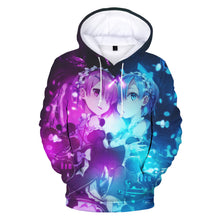 Re:Life in a Different World from Zero - Unisex Oversized Soft Anime Print Hoodie Sweatshirt Pullover