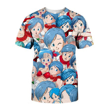 Dragon Ball Cute Blue Bulma Anime Hoodies, T-shirt & Pants