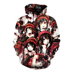 Date A Live Anime Hoodie Cool Classic Student Pullover Long Sleeve