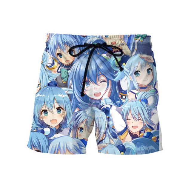 New Anime Hoodie Konosuba Aqua and Megumin Streetwear T-shirt, & Pants