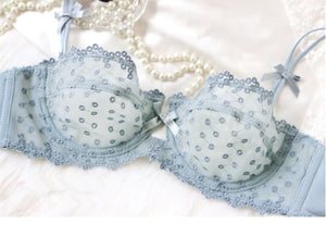 Semi Thin Section Of 1/2 Women Cup Bra Set Transparent
