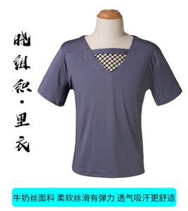 Naruto Akatsuki Uchiha Itachi Tee Black Fishnet T-shirt Free Shipping