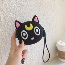 Star Moon Cat Luna Wallets Coin ID Card Holder Purse Bags Backpack