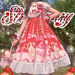 Summer Japanese Lolita JSK Dress Sweet Lolita Dresses