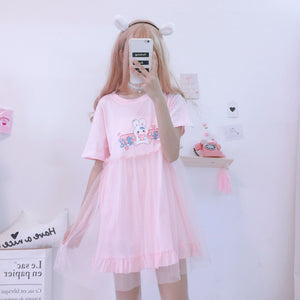 Lolita Dresses 2019 Japanese Kawaii Rabbit Cute T-shirt