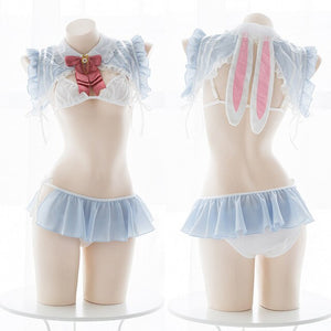Sweet Girl Bunny Student Uniform Sailor Erotic Lingerie