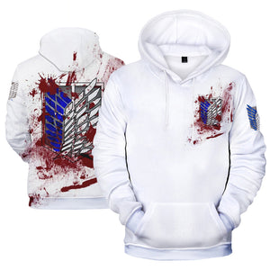 Attack On Titian - Unisex Oversized Soft Anime Print Hoodie Sweatshirt Pullover