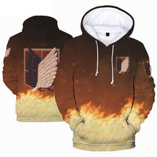 Attack On Titian - Unisex Oversized Soft Anime Print Hoodie Sweatshirt Pullover