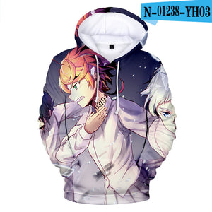 The Promised Neverland - Unisex Oversized Soft Anime Print Hoodie Sweatshirt Pullover