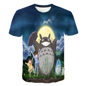 Totoro - Unisex Soft Casual Anime Short Sleeve Print T Shirts