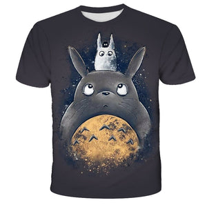 Totoro - Unisex Soft Casual Anime Short Sleeve Print T Shirts