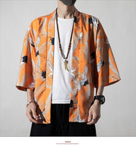 Kimonos Men Jacket Yukata Women Harajuku Beach Loose Thin Shirt Coat Plus Size 5XL