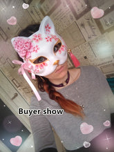New Japanese Fox Mask Hand-painted Cat Natsume's Book of Friends Pulp Fox Half Face Mask