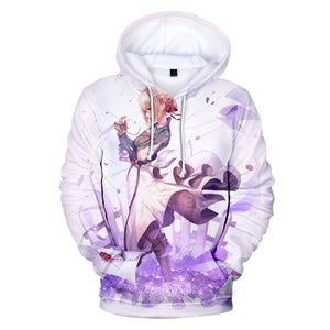 Violet Evergarden - Unisex Oversized Soft Anime Print Hoodie Sweatshirt Pullover