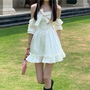 White Kawaii Fairy Strap Dress