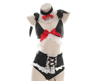 Women Maid Babydoll Dress Uniform Erotic Role Play Cute Live Show Sexy Lingerie