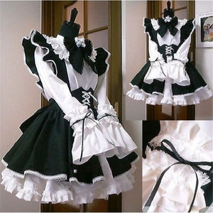 Women Maid Outfit Lolita Dress Cute