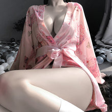 Traditional Kimono Pajamas Classical Robe Erotic Lingerie
